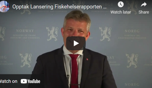 Opptak fra lansering av Fiskehelserapporten